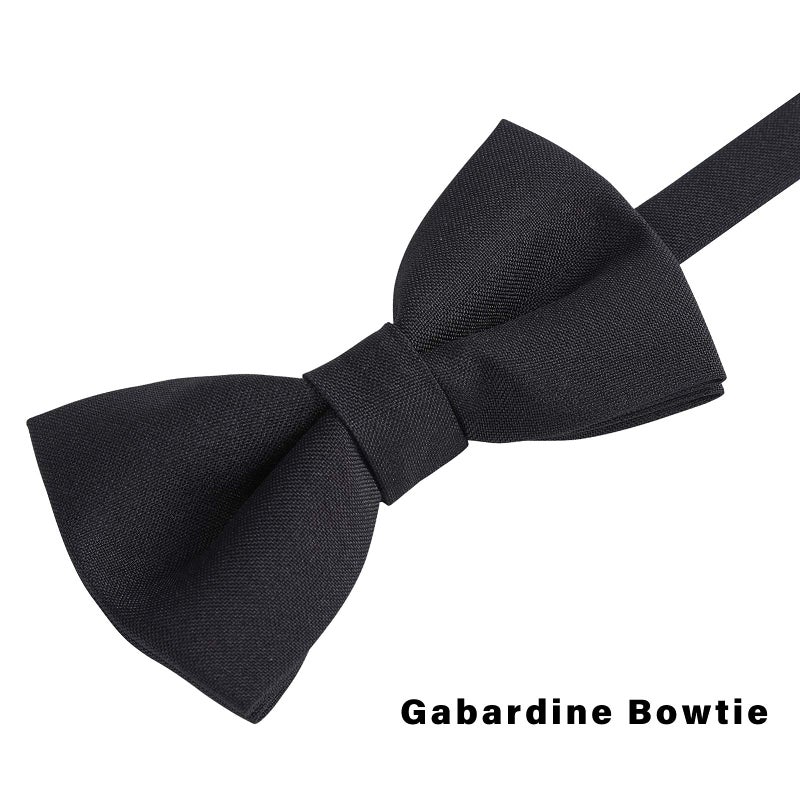 WELROG Classic Pre-Tied Bow Tie for Children & Adults Solid Color Adjustable Bowtieï¼ˆBlackï¼‰ - Image 5